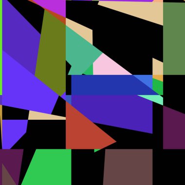 Geometrik soyutlama üretken sanat arkaplan çizimi