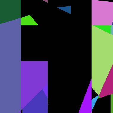 Geometrik soyutlama üretken sanat arkaplan çizimi