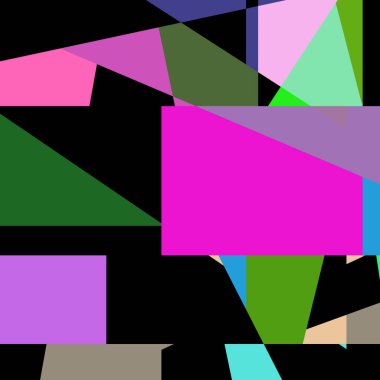 Geometrik soyutlama üretken sanat arkaplan çizimi