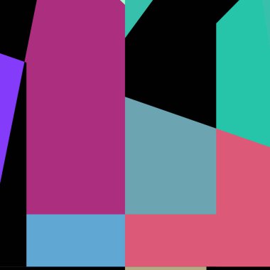 Geometrik soyutlama üretken sanat arkaplan çizimi