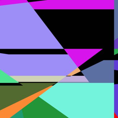 Geometrik soyutlama üretken sanat arkaplan çizimi