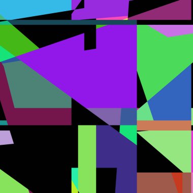 Geometrik soyutlama üretken sanat arkaplan çizimi