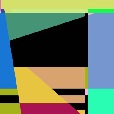 Geometrik soyutlama üretken sanat arkaplan çizimi