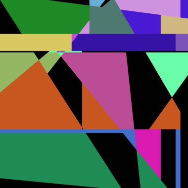 Geometrik soyutlama üretken sanat arkaplan çizimi