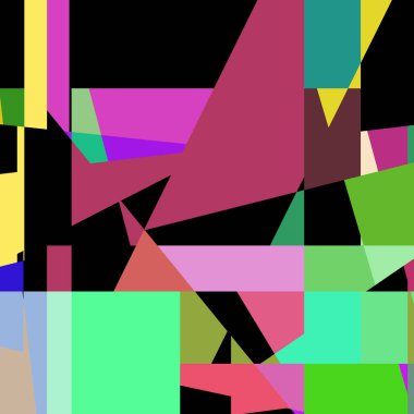 Geometrik soyutlama üretken sanat arkaplan çizimi