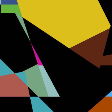 Geometrik soyutlama üretken sanat arkaplan çizimi