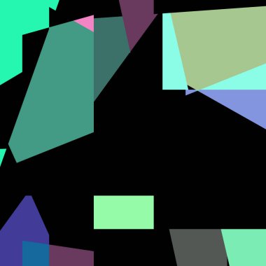 Geometrik soyutlama üretken sanat arkaplan çizimi