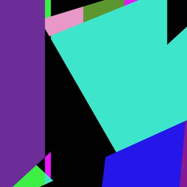 Geometrik soyutlama üretken sanat arkaplan çizimi