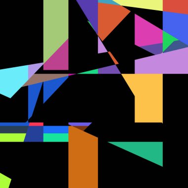 Geometrik soyutlama üretken sanat arkaplan çizimi