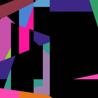 Geometrik soyutlama üretken sanat arkaplan çizimi