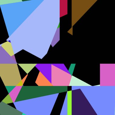 Geometrik soyutlama üretken sanat arkaplan çizimi