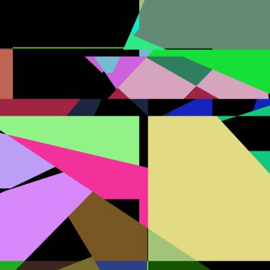 Geometrik soyutlama üretken sanat arkaplan çizimi