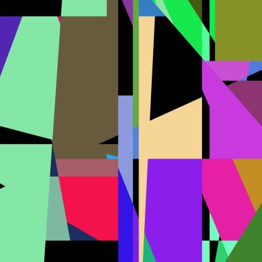 Geometrik soyutlama üretken sanat arkaplan çizimi