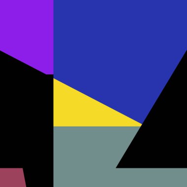 Geometrik soyutlama üretken sanat arkaplan çizimi