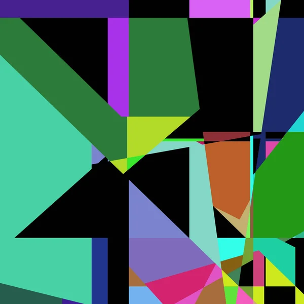 Geometric Abstraction Generative Art Background Art Illustration — Stockvektor