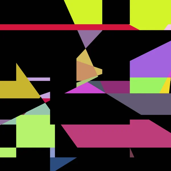 Geometric Abstraction Generative Art Background Art Illustration — Stockvector