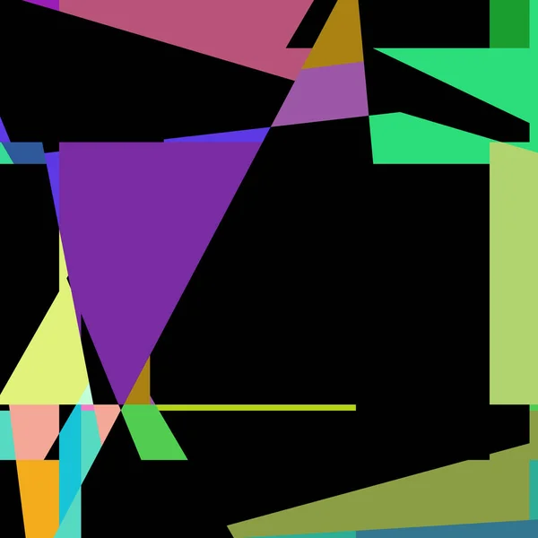 Geometric Abstraction Generative Art Background Art Illustration — Stock vektor