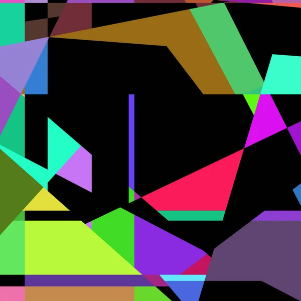 Geometric Abstraction Generative Art Background Art Illustration — ストックベクタ