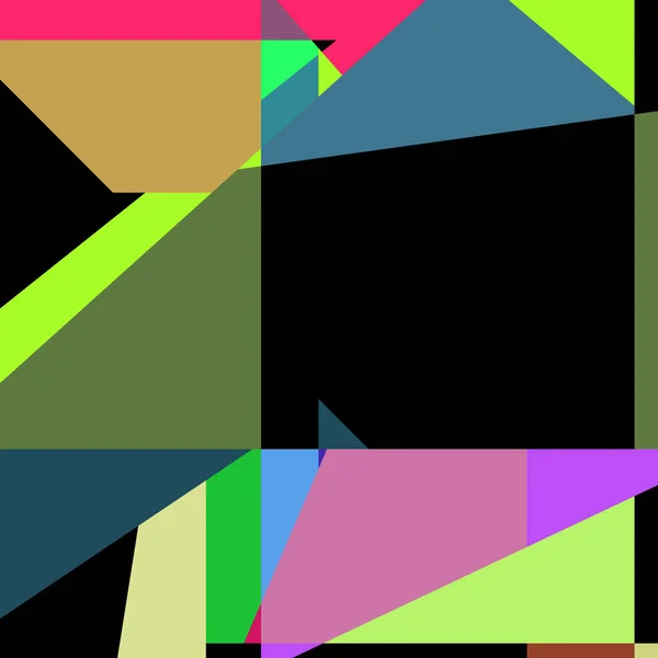 Geometric Abstraction Generative Art Background Art Illustration — ストックベクタ