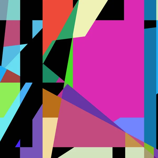 Geometric Abstraction Generative Art Background Art Illustration — Vettoriale Stock