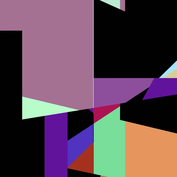 Geometrische Abstraktion Generative Kunst Hintergrund Kunst Illustration — Stockvektor