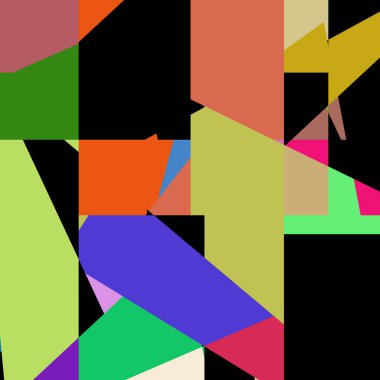 Geometrik soyutlama üretken sanat arkaplan çizimi