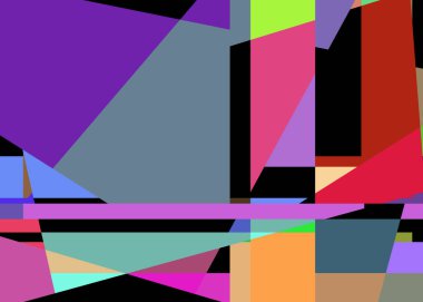 Geometrik soyutlama üretken sanat arkaplan çizimi