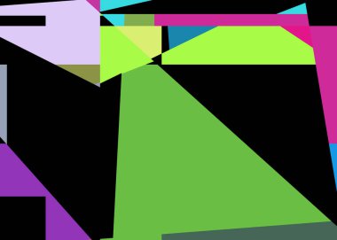 Geometrik soyutlama üretken sanat arkaplan çizimi