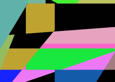 Geometrik soyutlama üretken sanat arkaplan çizimi