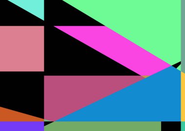 Geometrik soyutlama üretken sanat arkaplan çizimi