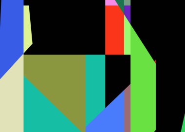 Geometrik soyutlama üretken sanat arkaplan çizimi