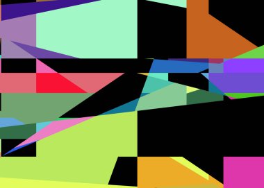 Geometrik soyutlama üretken sanat arkaplan çizimi