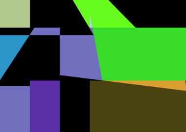 Geometrik soyutlama üretken sanat arkaplan çizimi