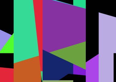 Geometrik soyutlama üretken sanat arkaplan çizimi