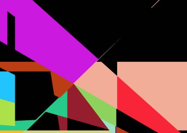 Geometrik soyutlama üretken sanat arkaplan çizimi