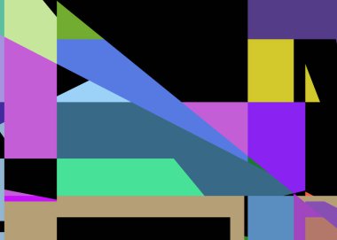 Geometrik soyutlama üretken sanat arkaplan çizimi