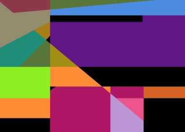 Geometrik soyutlama üretken sanat arkaplan çizimi