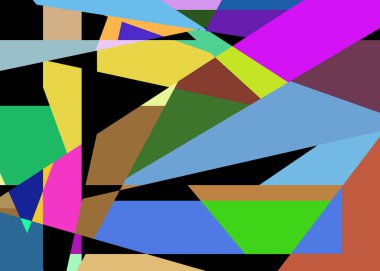 Geometrik soyutlama üretken sanat arkaplan çizimi