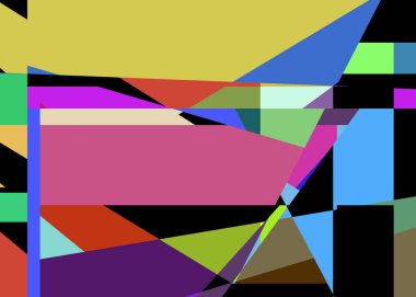 Geometrik soyutlama üretken sanat arkaplan çizimi