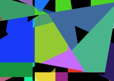 Geometrik soyutlama üretken sanat arkaplan çizimi