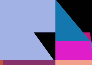 Geometrik soyutlama üretken sanat arkaplan çizimi