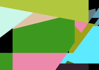 Geometrik soyutlama üretken sanat arkaplan çizimi