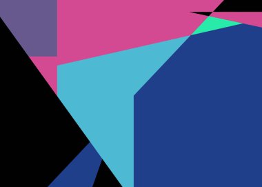 Geometrik soyutlama üretken sanat arkaplan çizimi