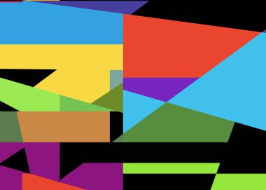 Geometrik soyutlama üretken sanat arkaplan çizimi