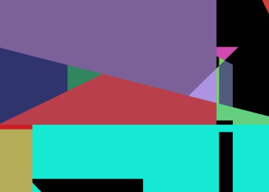 Geometrik soyutlama üretken sanat arkaplan çizimi