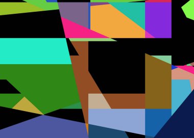 Geometrik soyutlama üretken sanat arkaplan çizimi