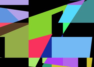 Geometrik soyutlama üretken sanat arkaplan çizimi