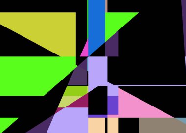 Geometrik soyutlama üretken sanat arkaplan çizimi