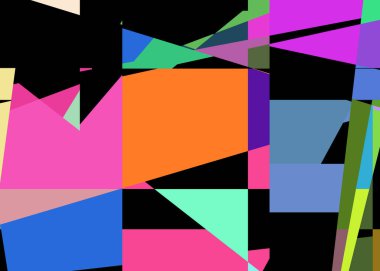 Geometrik soyutlama üretken sanat arkaplan çizimi