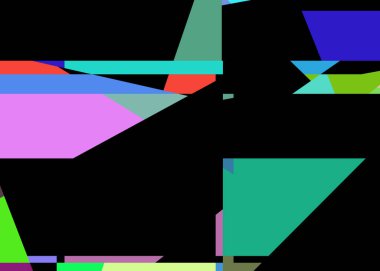 Geometrik soyutlama üretken sanat arkaplan çizimi